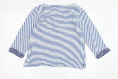 Womens UK Size S Woolovers Blue Basic Blouse