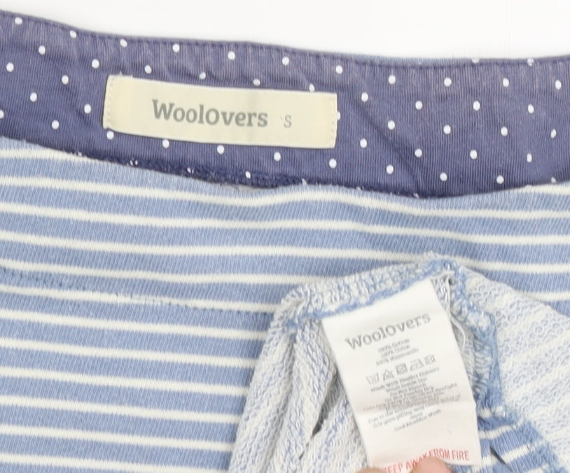 Womens UK Size S Woolovers Blue Basic Blouse