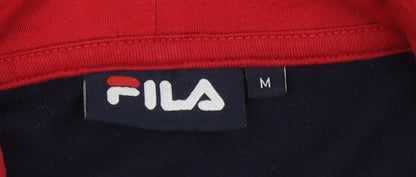 Mens UK Size M FILA Red Pullover Hoodie