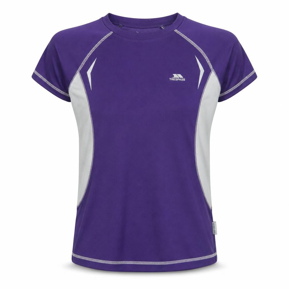 Womens UK Size S Trespass Purple Gym & Training Running & Jogging T-Shirt