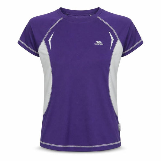 Womens UK Size S Trespass Purple Gym & Training Running & Jogging T-Shirt