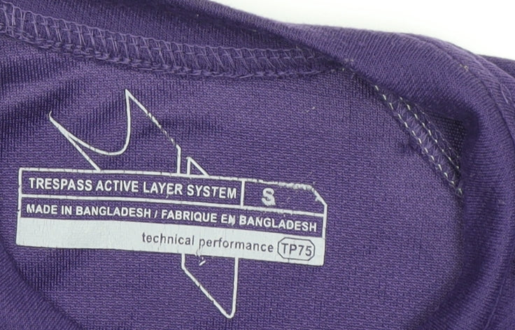 Trespass Women's Purple Athletic T-Shirt, S, Breathable