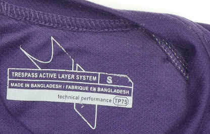 Trespass Women's Purple Athletic T-Shirt, S, Breathable