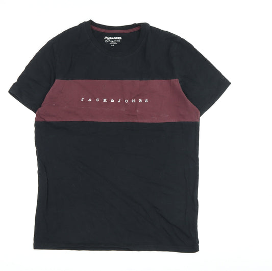 Jack & Jones Men’s Colourblock Logo T-Shirt L