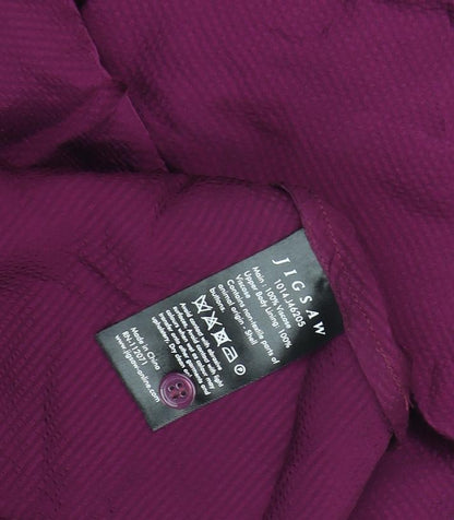 Womens UK Size 6 Jigsaw Purple  Blouse