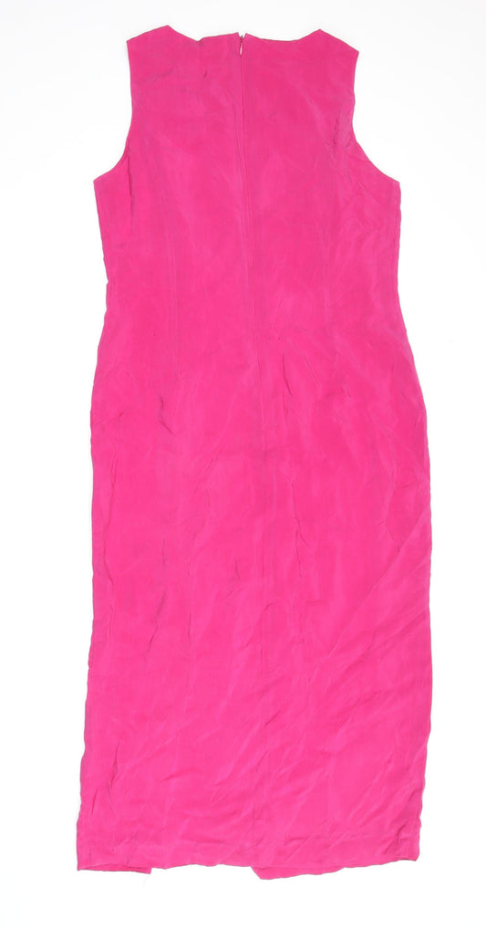 Alexon Women's Pink Sheath Midi Dress Size 10