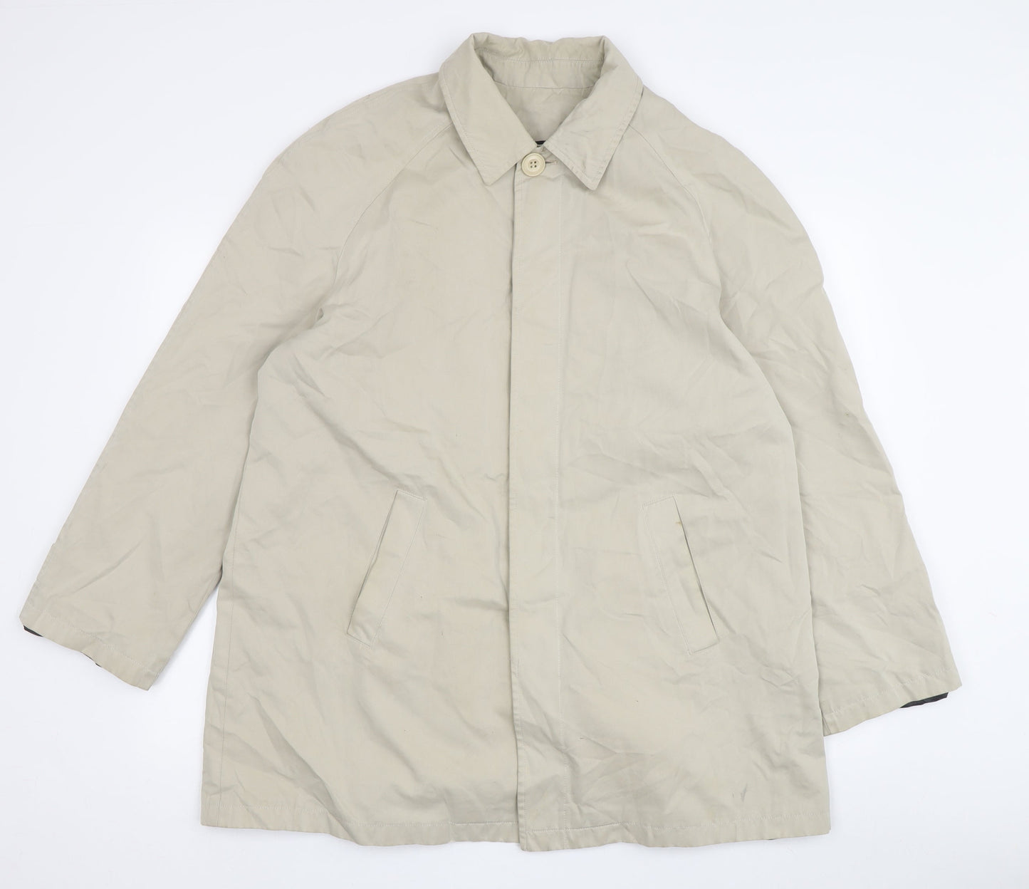 Mens UK Size M Jigsaw Menswear Beige Overcoat