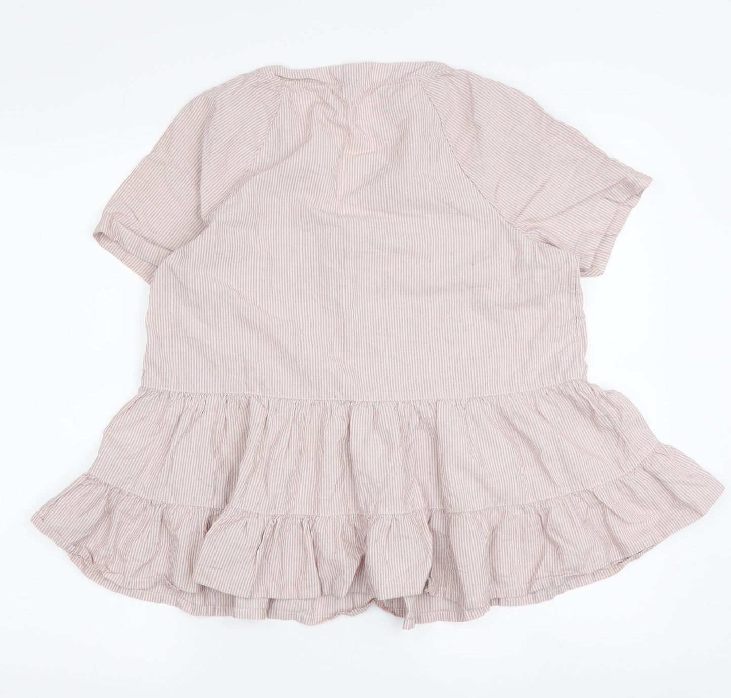 Womens UK Size 8 Fat Face Pink Tunic Blouse