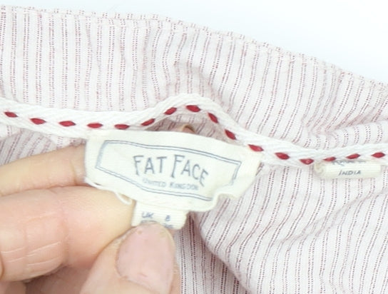 Womens UK Size 8 Fat Face Pink Tunic Blouse