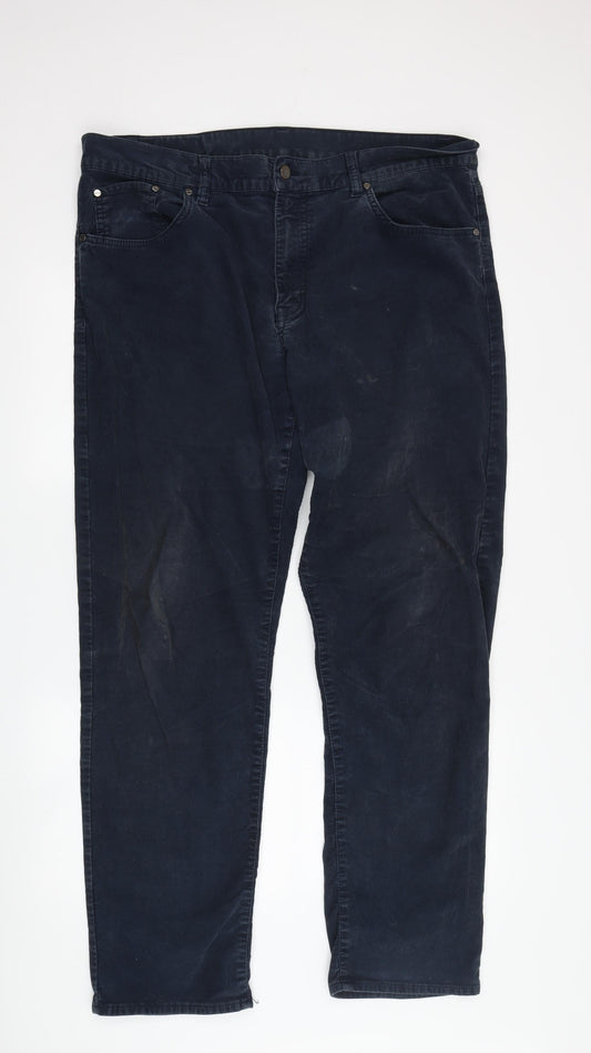 Jaeger Mens Black Corduroy Trousers Size 58R