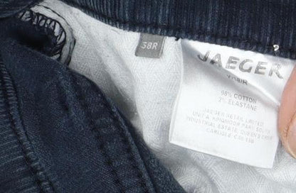 Jaeger Mens Black Corduroy Trousers Size 58R