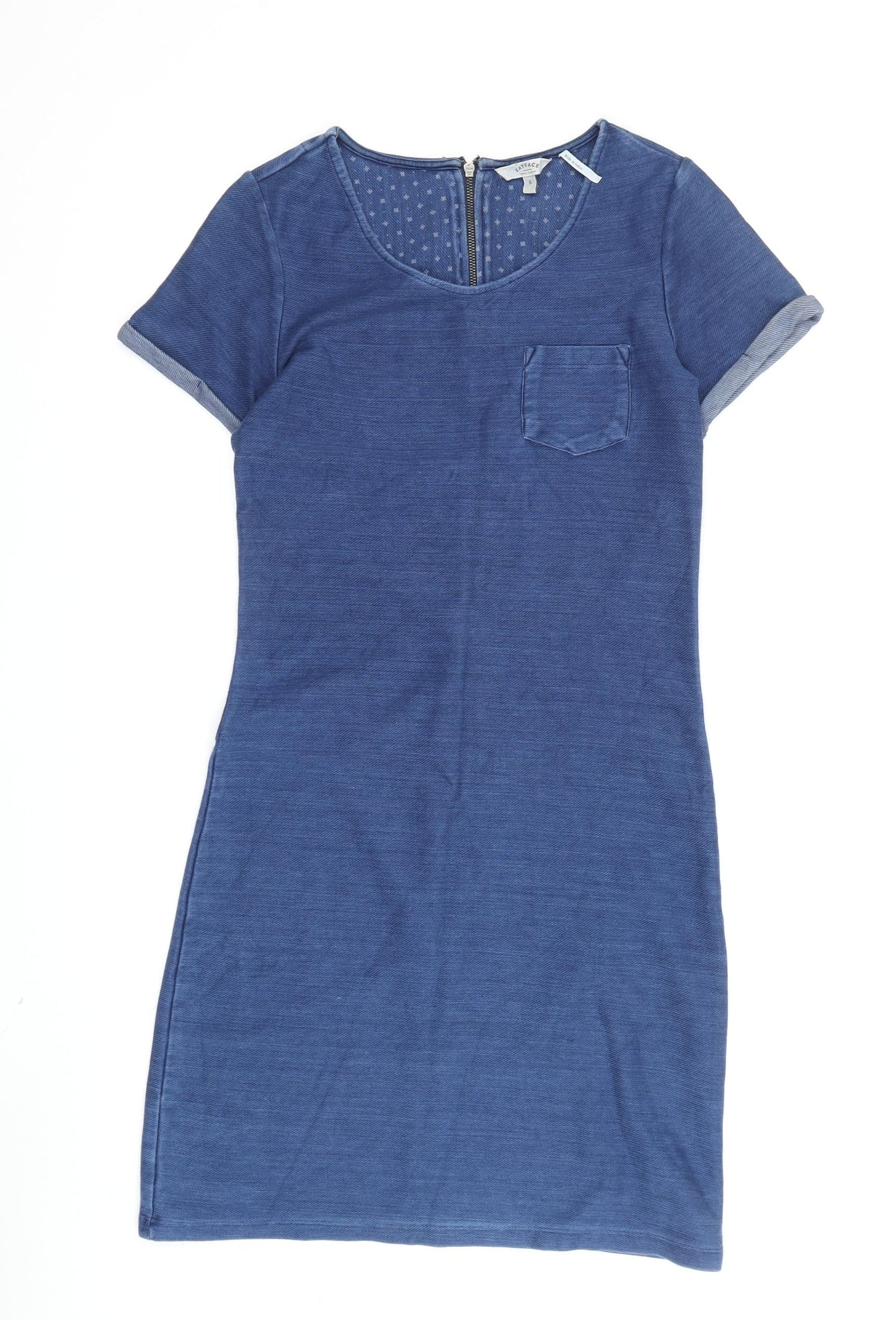 FatFace Women's Blue Knee Length T-Shirt Dress, Size 6