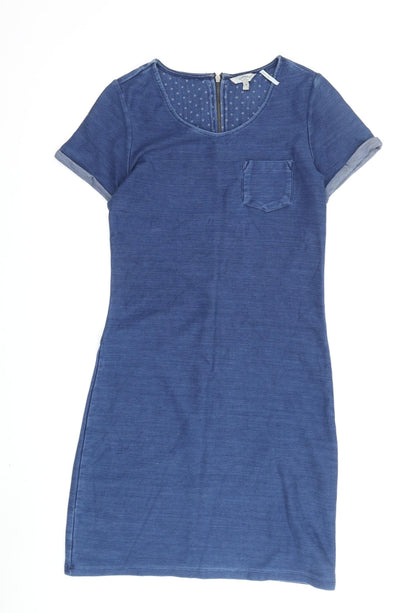 FatFace Women's Blue Knee Length T-Shirt Dress, Size 6