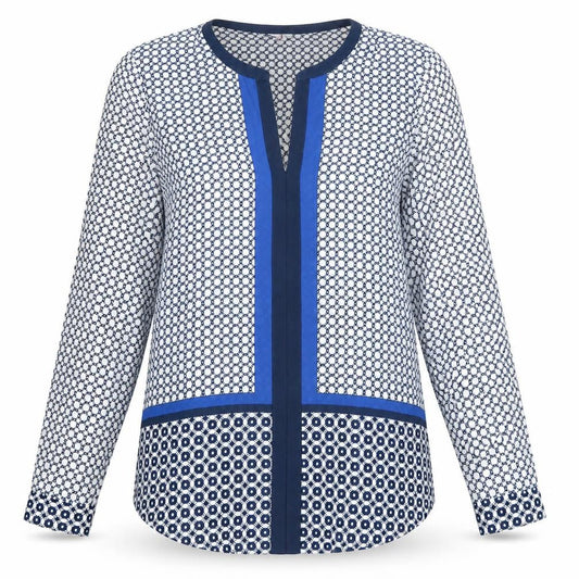 Womens UK Size 8 Jasper Conran Blue Tunic Blouse