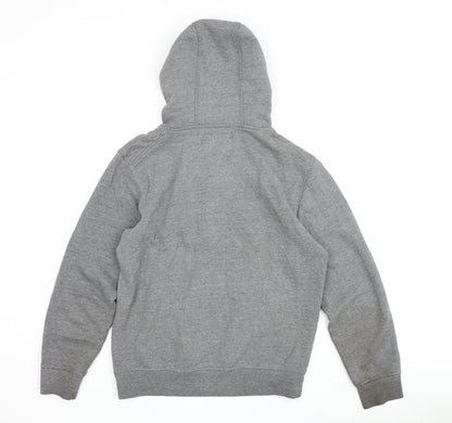 Mens UK Size M JACK & JONES Grey Full Zip Hoodie