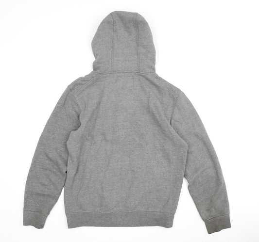 Mens UK Size M JACK & JONES Grey Full Zip Hoodie