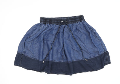 Karen Millen Women's Blue Denim Mini Skirt UK 6
