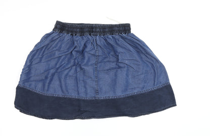 Karen Millen Women's Blue Denim Mini Skirt UK 6