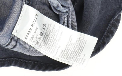 Karen Millen Women's Blue Denim Mini Skirt UK 6