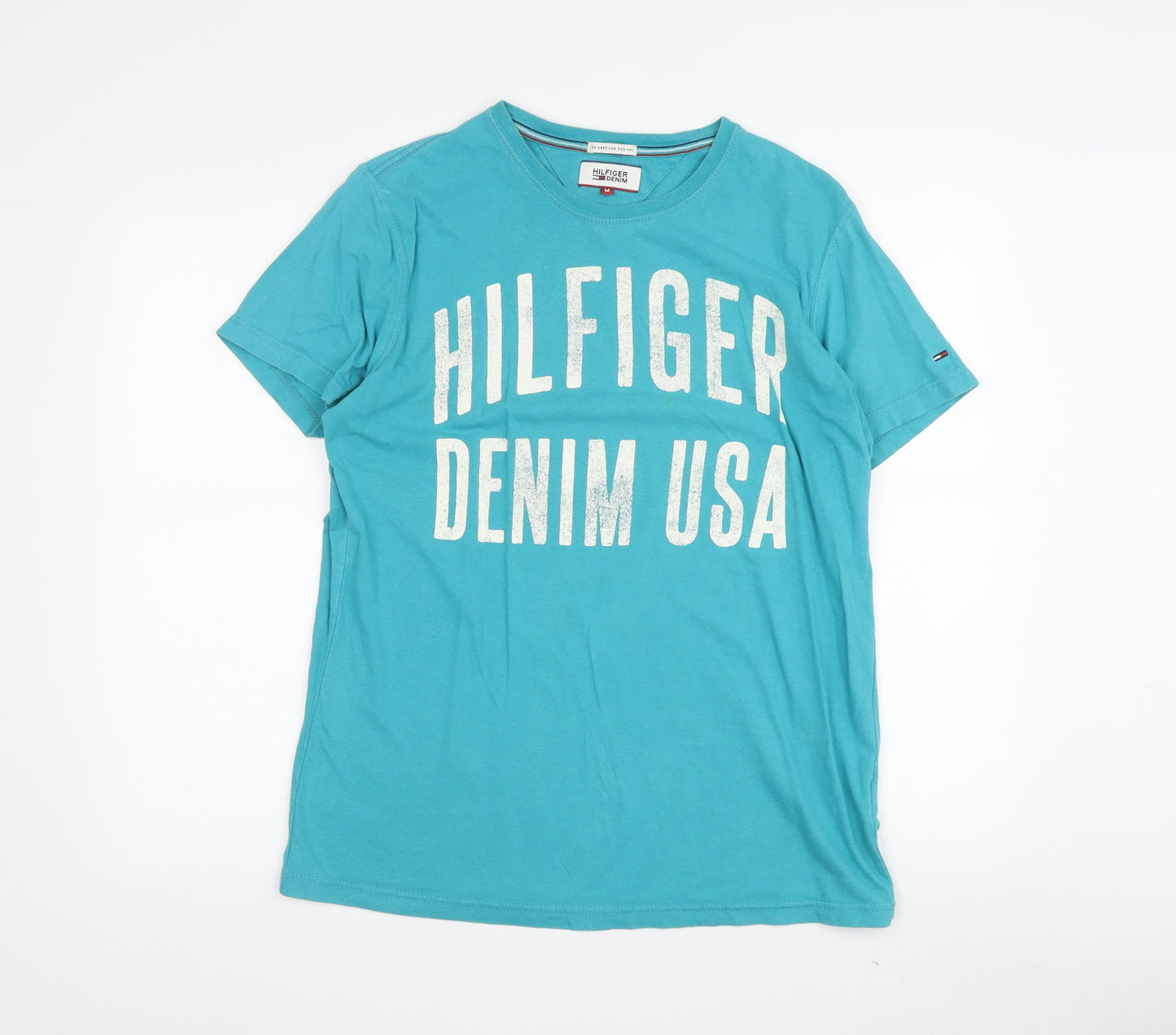 Tommy Hilfiger Men's Blue Graphic Print T-Shirt M