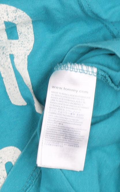 Tommy Hilfiger Men's Blue Graphic Print T-Shirt M