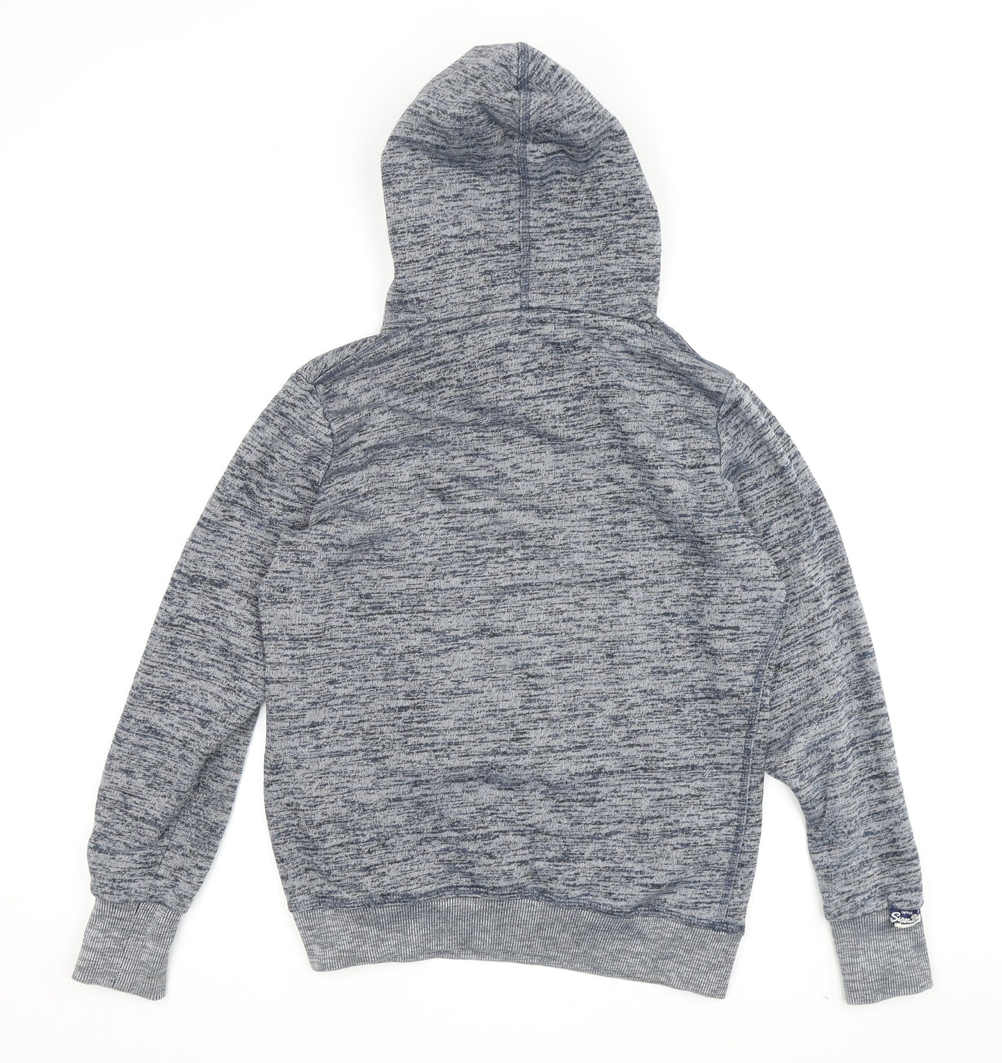 Superdry Women's Blue Pullover Hoodie S Casual Graphic