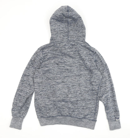 Superdry Women's Blue Pullover Hoodie S Casual Graphic