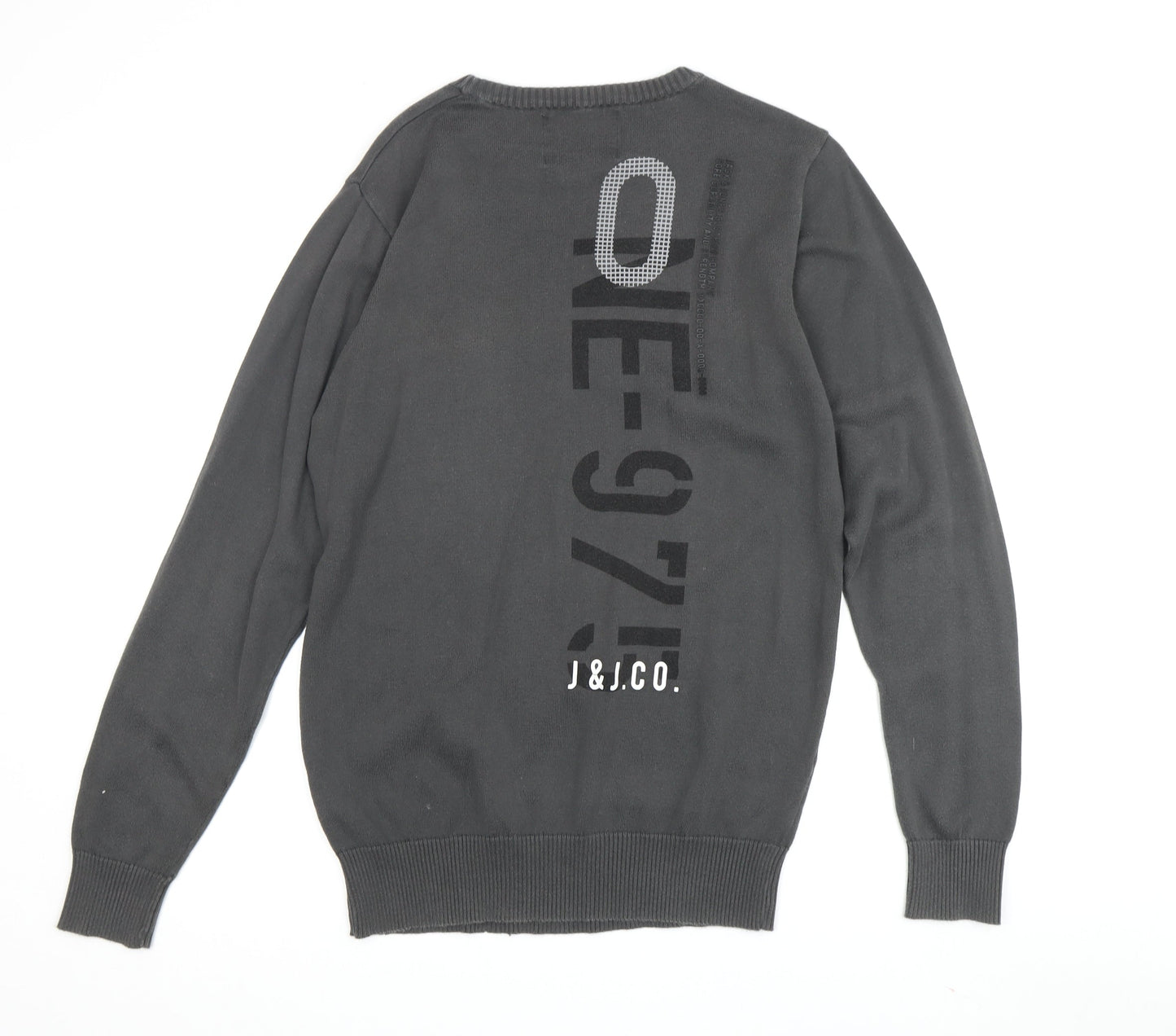 Jack & Jones Men's Black S Jumper, Logo Pullover