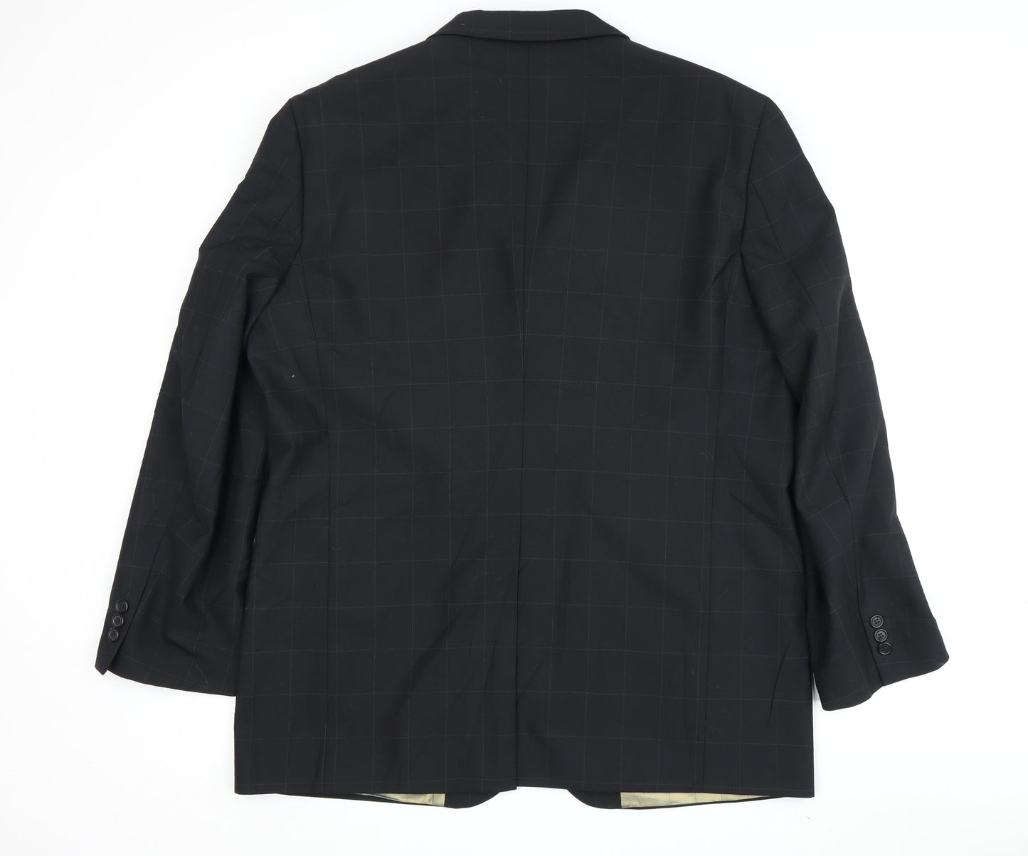 Mens UK Size 44 Ben Sherman Regular Black Suit Jacket