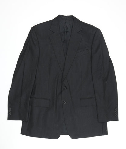 Mens UK Size 42 Chester Barrie Regular Black Suit Jacket