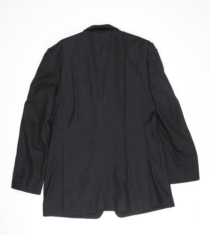 Mens UK Size 42 Chester Barrie Regular Black Suit Jacket