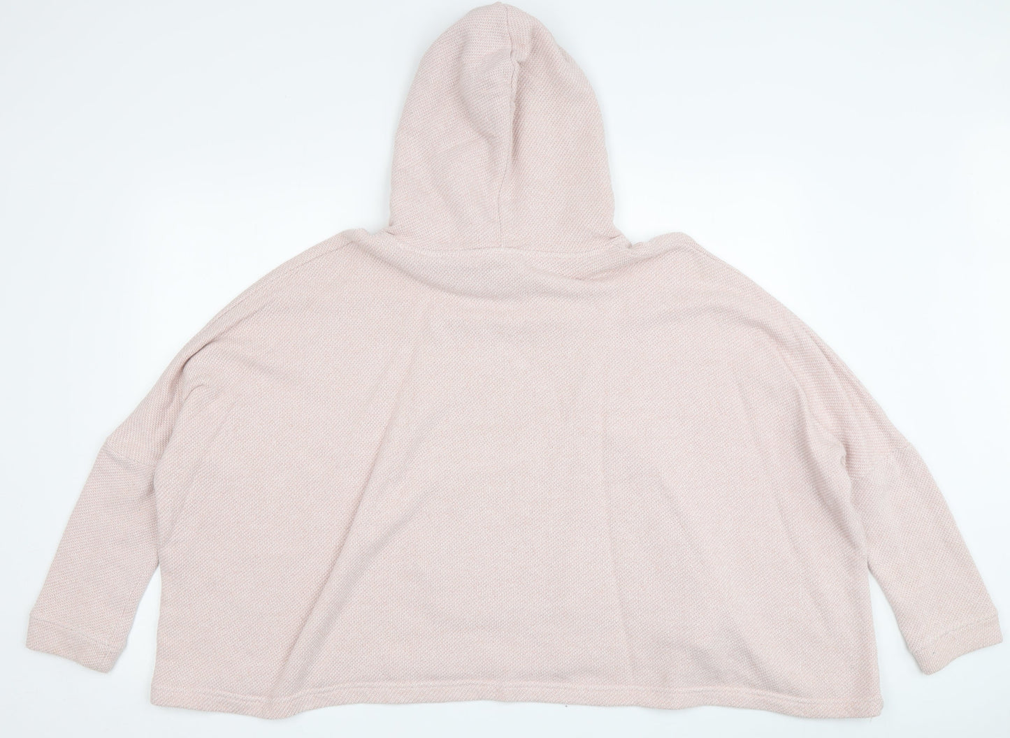 Animal Women's Pink Knit Pullover Hoodie, Size 8