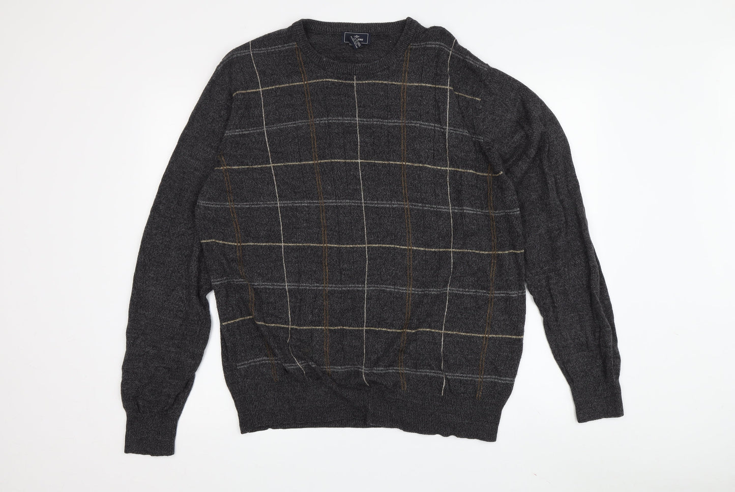 Dockers Men's Grey Cable-Knit Pullover Jumper, Size L