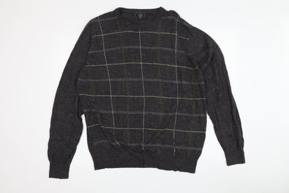 Dockers Men's Grey Cable-Knit Pullover Jumper, Size L