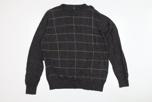 Dockers Men's Grey Cable-Knit Pullover Jumper, Size L