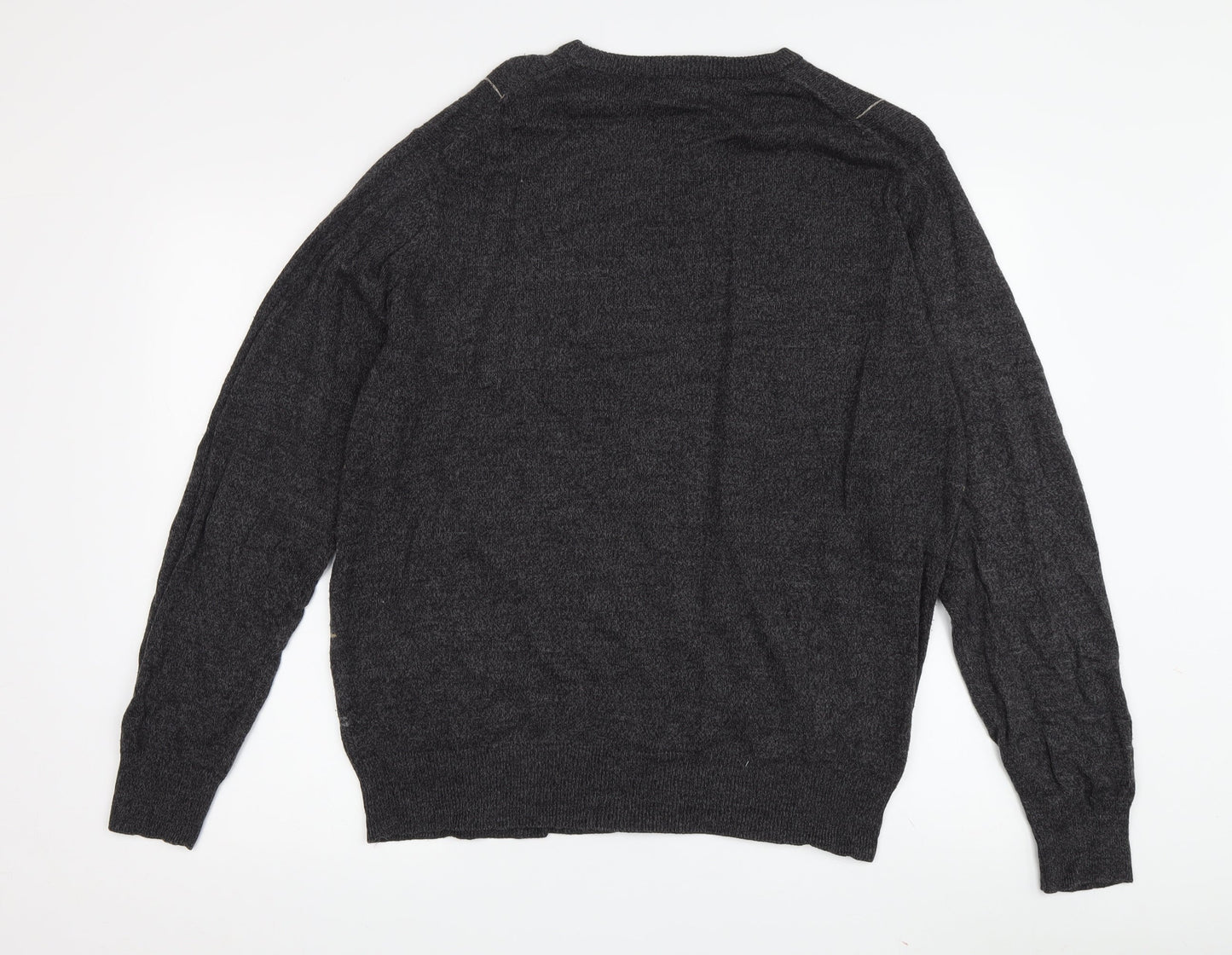 Dockers Men's Grey Cable-Knit Pullover Jumper, Size L