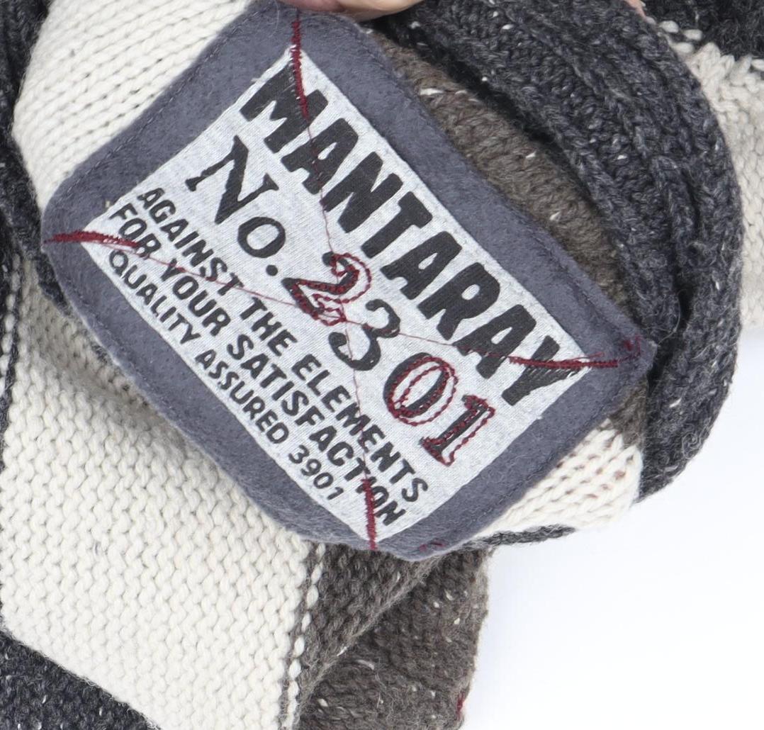 Mantaray Men's Multicoloured Striped Pullover Jumper, M