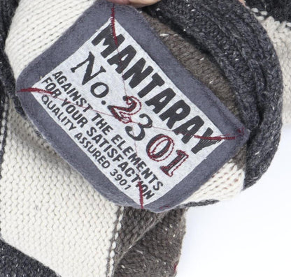 Mantaray Men's Multicoloured Striped Pullover Jumper, M