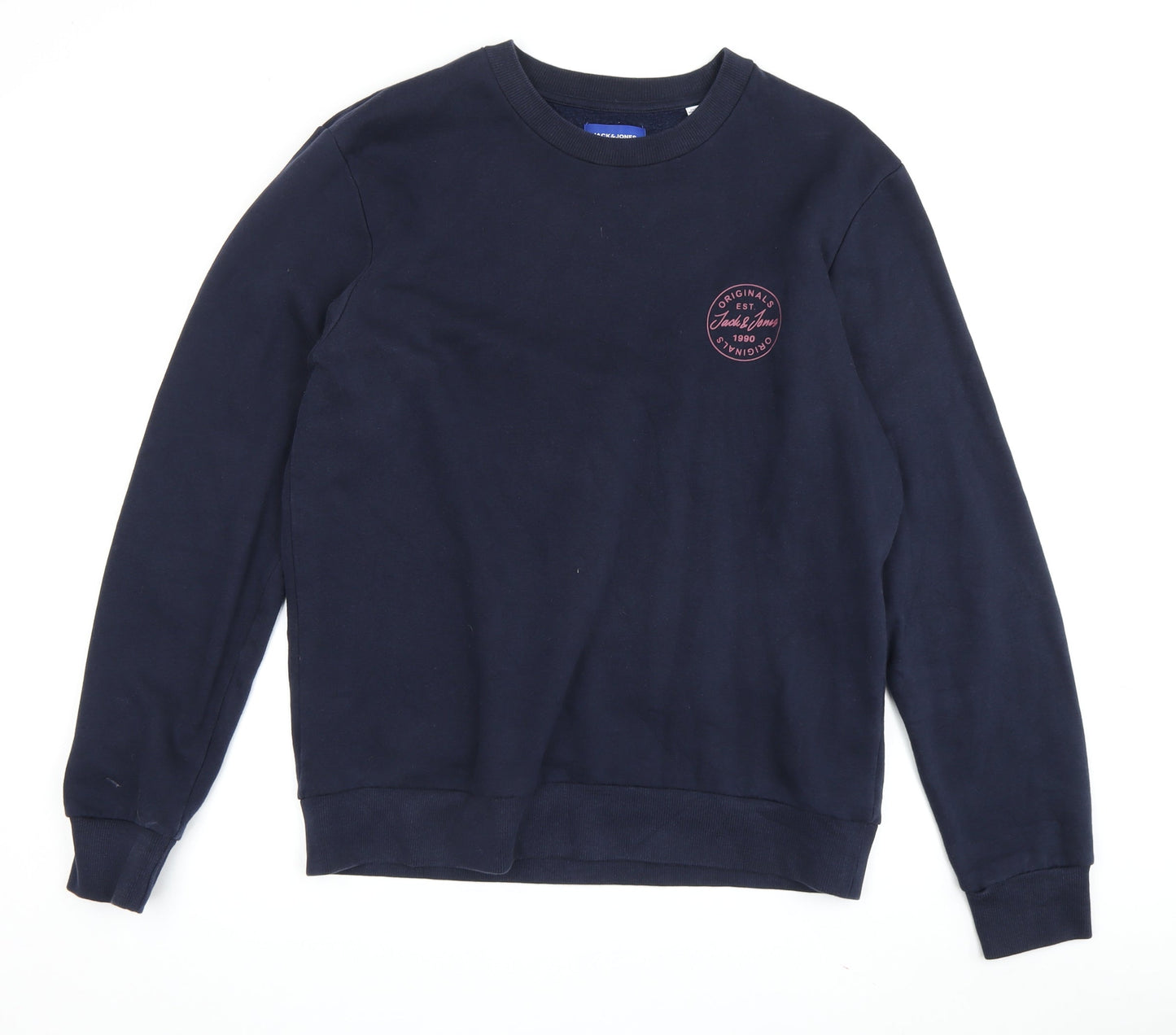 Mens UK Size S JACK & JONES Blue Pullover Sweatshirt