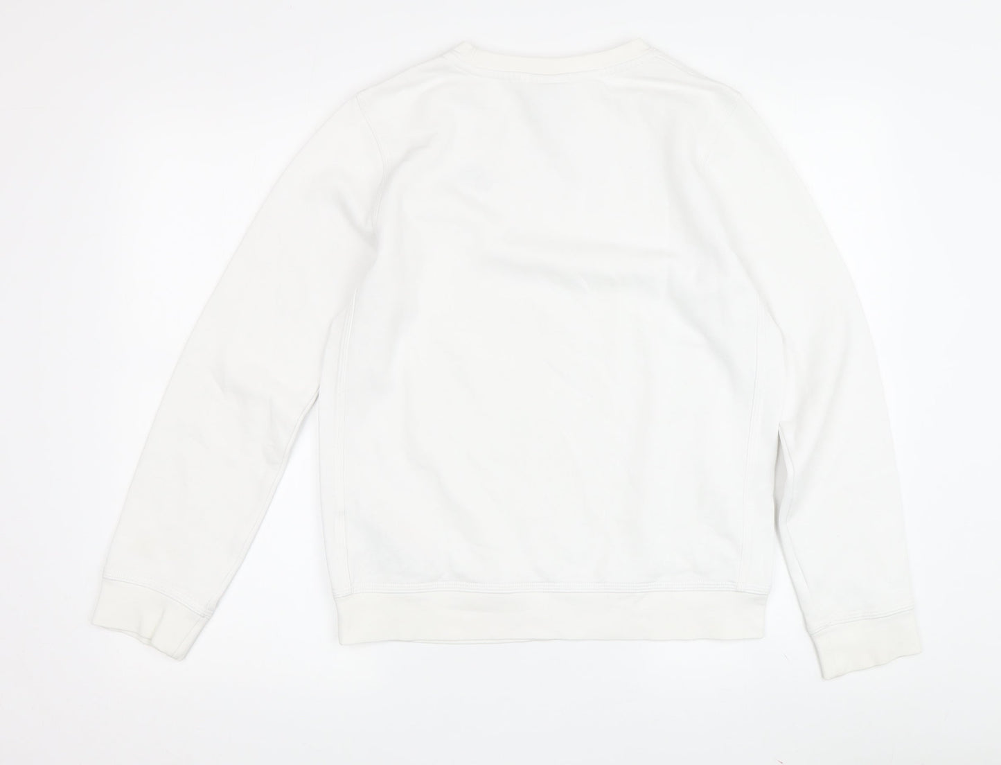 Nike Unisex White Logo Pullover Sweatshirt L