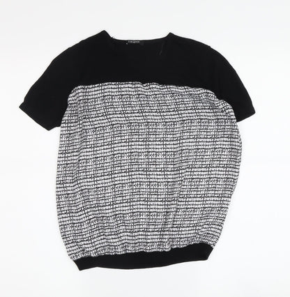 T.M. Lewin Women's Black XS Short Sleeve Top