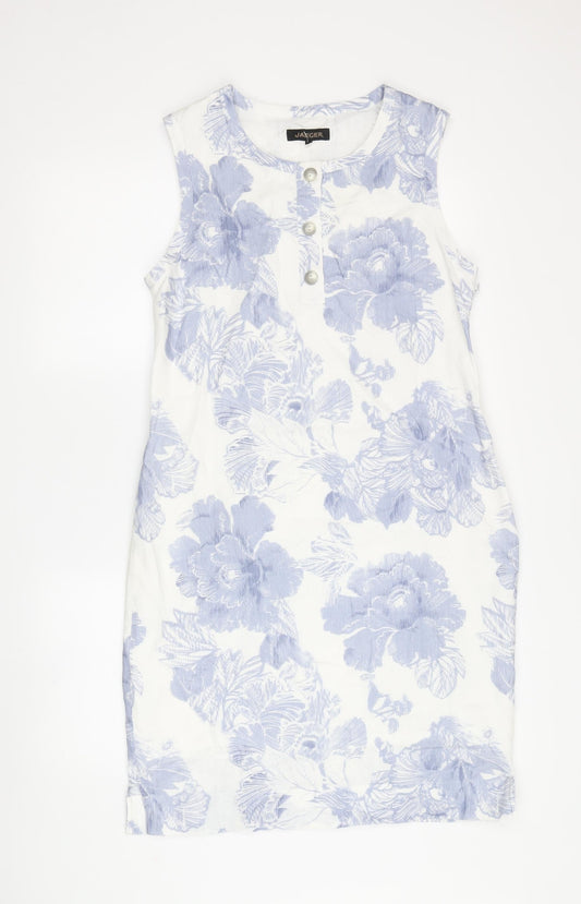 Jaeger Women's Floral Shift Dress, Size 10, Summer Casual