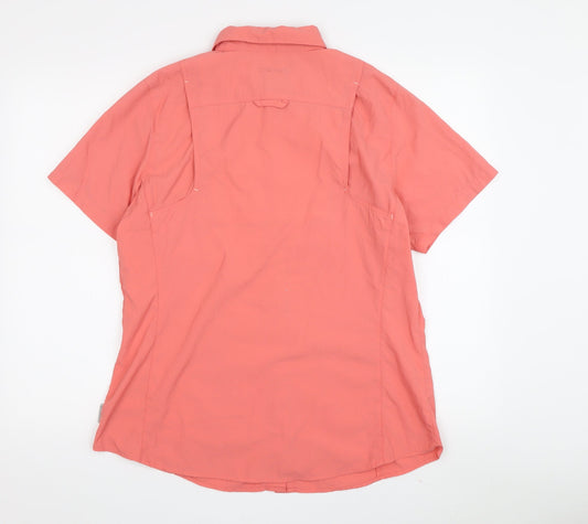 Columbia Women's Pink Button-Up Shirt L, Casual Wear