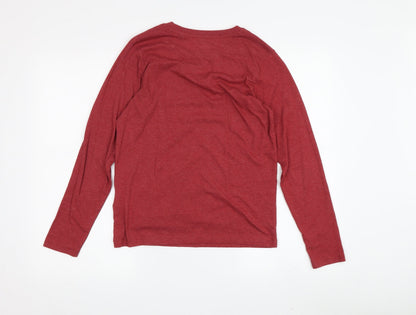 Jack & Jones Boys Red Logo Long Sleeve T-Shirt, Size 12 Years