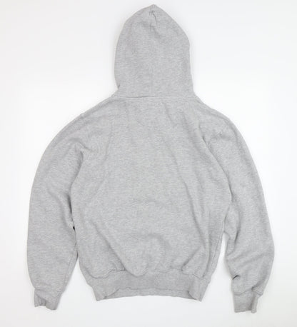 Hard Rock Unisex Grey Hoodie M Pullover Music Logo