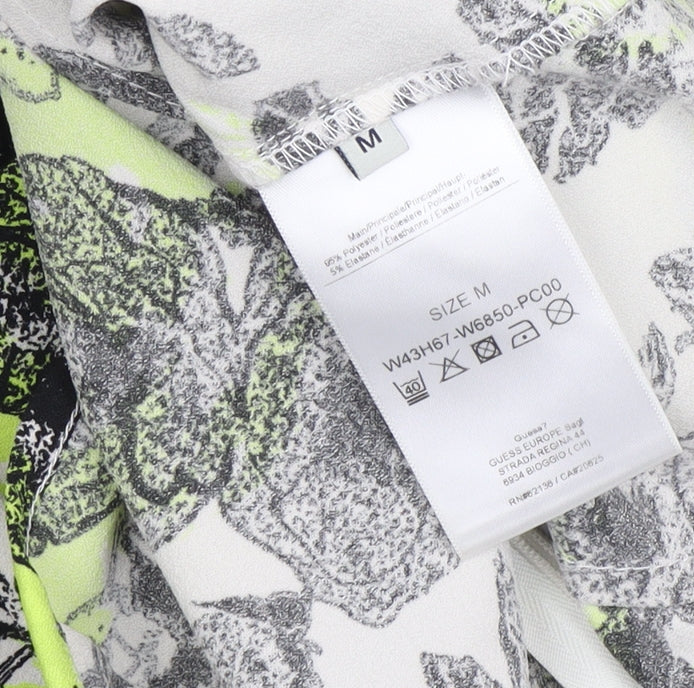 Guess Women's Multicoloured Floral Cropped Blouse M