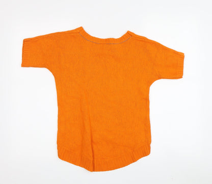 Womens UK Size 10 White Stuff Orange Pullover Jumper