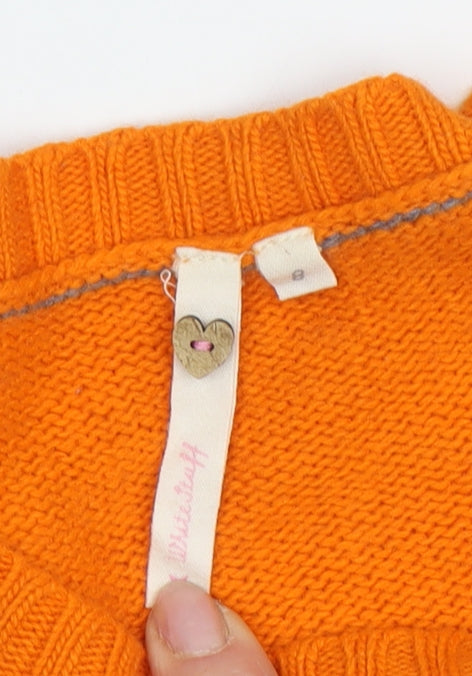 Womens UK Size 10 White Stuff Orange Pullover Jumper