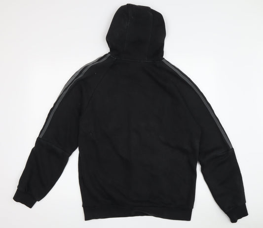 Adidas Men's Black Pullover Hoodie - M