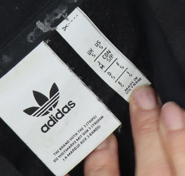 Adidas Men's Black Pullover Hoodie - M